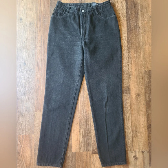 90s Y2K BONGO High Rise Loose Relaxed Fit Black Denim Jeans - Picture 1 of 8